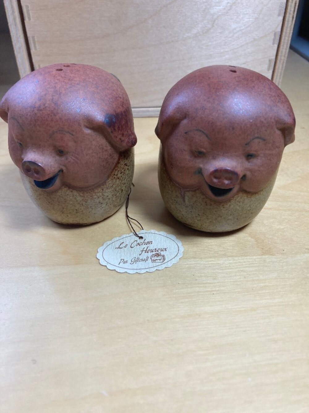 NEW Vintage Pig Salt and Pepper Shakers, Made in Japan